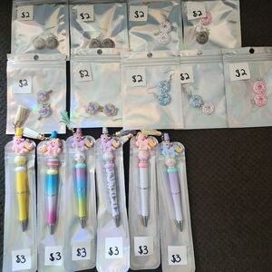 Girly pens and earrings!